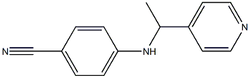 4-{[1-(pyridin-4-yl)ethyl]amino}benzonitrile Structure