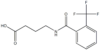 4-{[2-(trifluoromethyl)benzoyl]amino}butanoic acid 구조식 이미지
