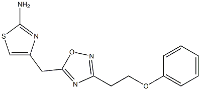 4-{[3-(2-phenoxyethyl)-1,2,4-oxadiazol-5-yl]methyl}-1,3-thiazol-2-amine Structure