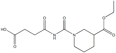 4-{[3-(ethoxycarbonyl)piperidin-1-yl]carbonylamino}-4-oxobutanoic acid 구조식 이미지