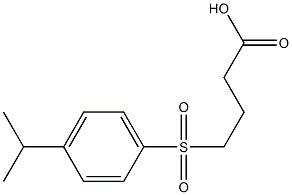 4-{[4-(propan-2-yl)benzene]sulfonyl}butanoic acid 구조식 이미지