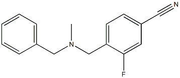 4-{[benzyl(methyl)amino]methyl}-3-fluorobenzonitrile 구조식 이미지