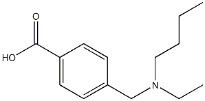 4-{[butyl(ethyl)amino]methyl}benzoic acid 구조식 이미지