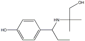 4-{1-[(1-hydroxy-2-methylpropan-2-yl)amino]propyl}phenol Structure