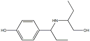 4-{1-[(1-hydroxybutan-2-yl)amino]propyl}phenol 구조식 이미지