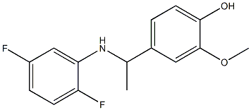 4-{1-[(2,5-difluorophenyl)amino]ethyl}-2-methoxyphenol Structure