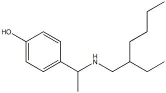 4-{1-[(2-ethylhexyl)amino]ethyl}phenol Structure