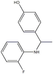 4-{1-[(2-fluorophenyl)amino]ethyl}phenol 구조식 이미지