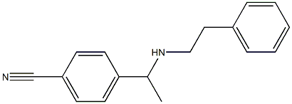 4-{1-[(2-phenylethyl)amino]ethyl}benzonitrile 구조식 이미지