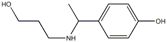 4-{1-[(3-hydroxypropyl)amino]ethyl}phenol 구조식 이미지