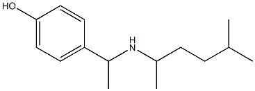 4-{1-[(5-methylhexan-2-yl)amino]ethyl}phenol 구조식 이미지