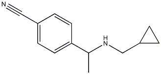4-{1-[(cyclopropylmethyl)amino]ethyl}benzonitrile 구조식 이미지