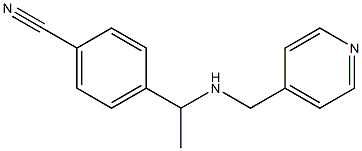 4-{1-[(pyridin-4-ylmethyl)amino]ethyl}benzonitrile Structure