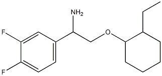 4-{1-amino-2-[(2-ethylcyclohexyl)oxy]ethyl}-1,2-difluorobenzene Structure