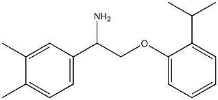 4-{1-amino-2-[2-(propan-2-yl)phenoxy]ethyl}-1,2-dimethylbenzene 구조식 이미지