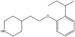 4-{2-[2-(butan-2-yl)phenoxy]ethyl}piperidine 구조식 이미지