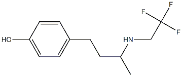 4-{3-[(2,2,2-trifluoroethyl)amino]butyl}phenol 구조식 이미지