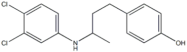 4-{3-[(3,4-dichlorophenyl)amino]butyl}phenol Structure