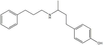 4-{3-[(3-phenylpropyl)amino]butyl}phenol 구조식 이미지