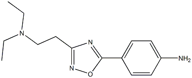 4-{3-[2-(diethylamino)ethyl]-1,2,4-oxadiazol-5-yl}aniline 구조식 이미지