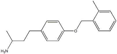 4-{4-[(2-methylphenyl)methoxy]phenyl}butan-2-amine 구조식 이미지