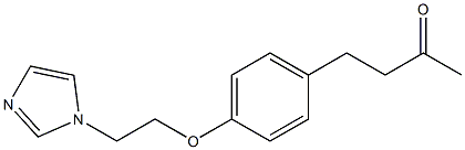 4-{4-[2-(1H-imidazol-1-yl)ethoxy]phenyl}butan-2-one 구조식 이미지