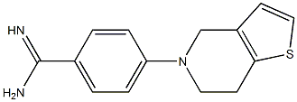 4-{4H,5H,6H,7H-thieno[3,2-c]pyridin-5-yl}benzene-1-carboximidamide 구조식 이미지