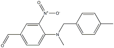 4-{methyl[(4-methylphenyl)methyl]amino}-3-nitrobenzaldehyde Structure