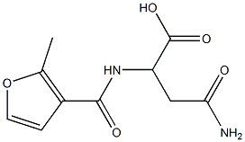 4-amino-2-[(2-methyl-3-furoyl)amino]-4-oxobutanoic acid Structure