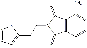 4-amino-2-[2-(thiophen-2-yl)ethyl]-2,3-dihydro-1H-isoindole-1,3-dione Structure