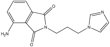 4-amino-2-[3-(1H-imidazol-1-yl)propyl]-2,3-dihydro-1H-isoindole-1,3-dione 구조식 이미지