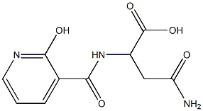 4-amino-2-{[(2-hydroxypyridin-3-yl)carbonyl]amino}-4-oxobutanoic acid Structure