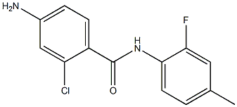 4-amino-2-chloro-N-(2-fluoro-4-methylphenyl)benzamide Structure