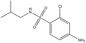 4-amino-2-chloro-N-(2-methylpropyl)benzene-1-sulfonamide 구조식 이미지