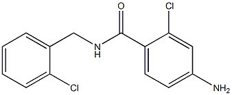 4-amino-2-chloro-N-[(2-chlorophenyl)methyl]benzamide 구조식 이미지