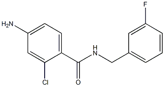 4-amino-2-chloro-N-[(3-fluorophenyl)methyl]benzamide Structure