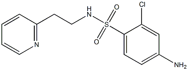 4-amino-2-chloro-N-[2-(pyridin-2-yl)ethyl]benzene-1-sulfonamide Structure