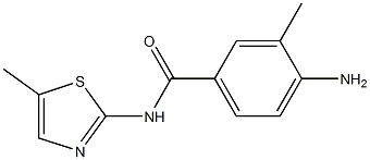 4-amino-3-methyl-N-(5-methyl-1,3-thiazol-2-yl)benzamide 구조식 이미지