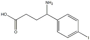 4-amino-4-(4-iodophenyl)butanoic acid 구조식 이미지