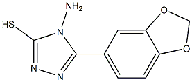 4-amino-5-(2H-1,3-benzodioxol-5-yl)-4H-1,2,4-triazole-3-thiol 구조식 이미지