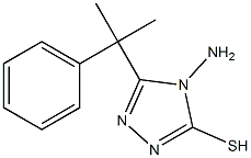4-amino-5-(2-phenylpropan-2-yl)-4H-1,2,4-triazole-3-thiol 구조식 이미지