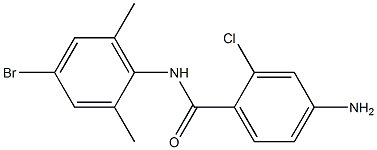 4-amino-N-(4-bromo-2,6-dimethylphenyl)-2-chlorobenzamide 구조식 이미지