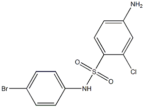 4-amino-N-(4-bromophenyl)-2-chlorobenzene-1-sulfonamide 구조식 이미지