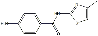 4-amino-N-(4-methyl-1,3-thiazol-2-yl)benzamide 구조식 이미지