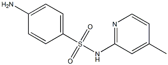 4-amino-N-(4-methylpyridin-2-yl)benzene-1-sulfonamide 구조식 이미지