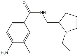4-amino-N-[(1-ethylpyrrolidin-2-yl)methyl]-3-methylbenzamide 구조식 이미지