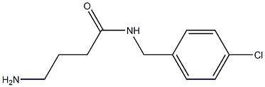 4-amino-N-[(4-chlorophenyl)methyl]butanamide Structure