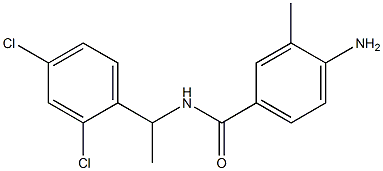 4-amino-N-[1-(2,4-dichlorophenyl)ethyl]-3-methylbenzamide 구조식 이미지