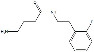 4-amino-N-[2-(2-fluorophenyl)ethyl]butanamide Structure