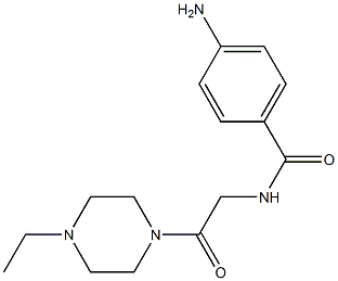 4-amino-N-[2-(4-ethylpiperazin-1-yl)-2-oxoethyl]benzamide Structure